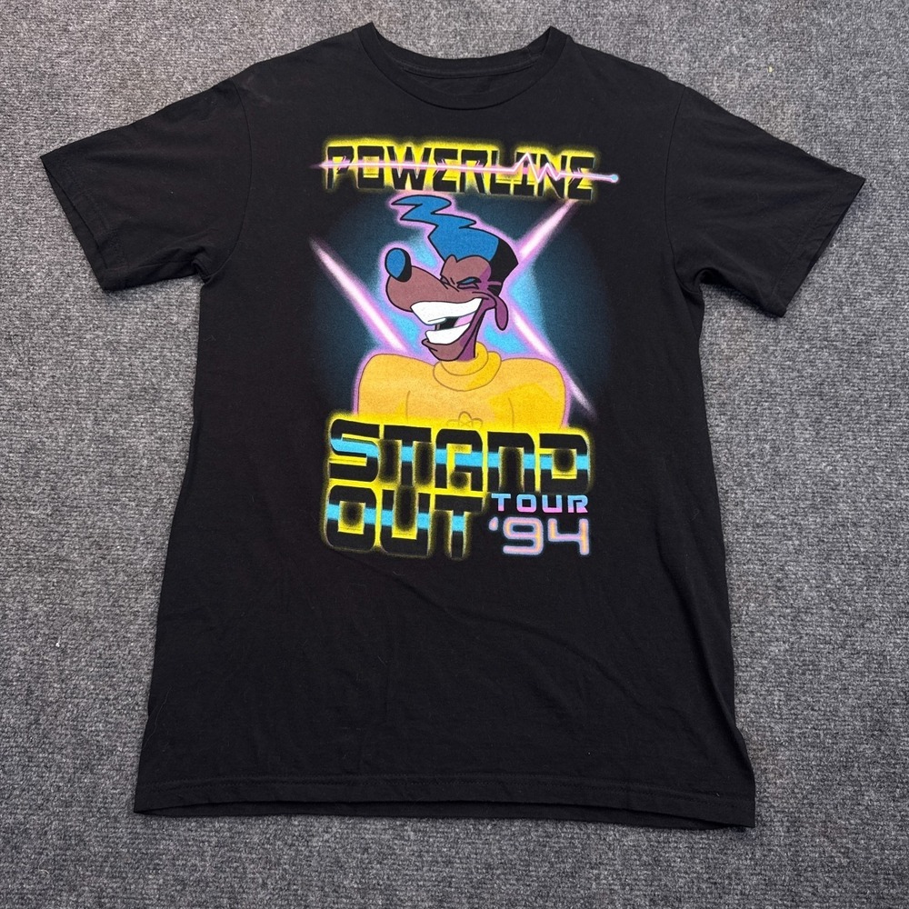 Disney A Goofy Movie Powerline T-shirt Adult Size Small Vintage Style Retro - Picture 1 of 9